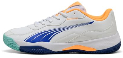 Puma Unisex Nova Smash Tennisschuh, Puma White Vivid Blue Heat Fire Puma Black, 47 EU
