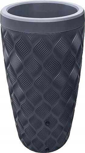 Regenwassertank 240 L Regentonne Wasserbehälter in 3 Farben mit Wasserhahn Set (Anthrazit 240L)