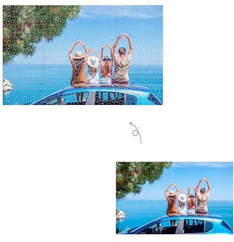 Puzzle Personalisiert 120、500、1000 Teile, Puzzle Mit Eigenem Foto, Puzzle Selber Gestalten, für Erwachsene, Kinder, Teenager Fotogeschenke Personalisiert (1000 Teile)