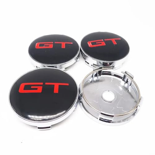 WxsYFFS Radkappen Nabendeckel Radnabenkappen 4 Stück 60mm Kompatibel mit für Kia GT Rio Soul EV Ceed Rio NIRO Sportage ABS Verbundmaterial Nabenmittenkappe,B