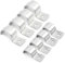 20 PCS Stainless Steel Pipe Strap Clamps - 20mm & 10mm U Clamp Pipe Clips for Cable Conduit & Wire Management - Durable Pipe Brackets for Secure Organising