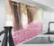 timalo Spritzschutz Wand für Herd, Küche Küchenrückwand Glasoptik | Acryl Glas 2mm | Glasrückwand Acrylglas Wandpaneele Rückwandschutz Platte | 160x50cm Wald Kirschblüten