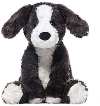 Jouet en peluche pour chien Border Collie, animal en peluche pour chien noir et blanc - Jouet animal réaliste noir et blanc,Oreiller confortable en peluche pour chien, jouet de jeu, oreiller à câliner