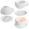 Silikonformen Gießformen Tasse,DIY Silikonform Tasse mit Untertasse,Gießformen Silikon Tassen,Epoxidharz Formen Silikon Gießform Kerzenhalter,Silikonform Blumentopf Gips zum Gießen Kaffeetasse Set