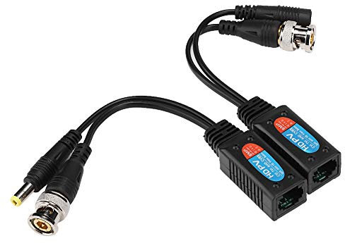 Advanced 8MP Video Power Balun Transceiver für HD-CVI/AHD/TVI/CVBS-Signale, Blitzschutzstufe 3, Sorgt für Stabilität und Lange Lebensdauer, für Überwachungsanwendungen