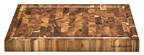 DRAKENSBERG grosses Schneidebrett 'Cooper' aus Stirnholz, Akazie, FSC, massiv, 45cm - DR00015