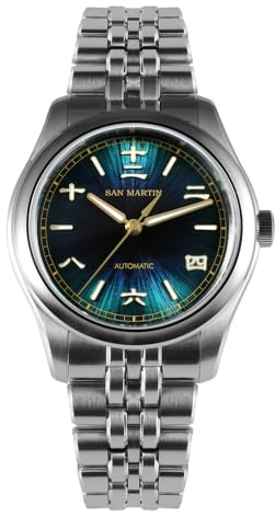 San Martin SN0144 Herren-Armbanduhr im chinesischen Stil, Sunburst-Zifferblatt, automatische Taucheruhr, 39 mm, 90S5