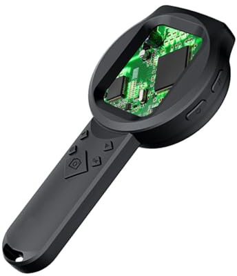 CCYLEZ Licigomi 1000X con Luce 1000X Digital Nicthell Digital Nicchial, 2,8 Pollici IPS Schermata 12 Lingue Supportano 3 Sorgenti Luminose, per Leggere Gioielli Lavoro Vicino