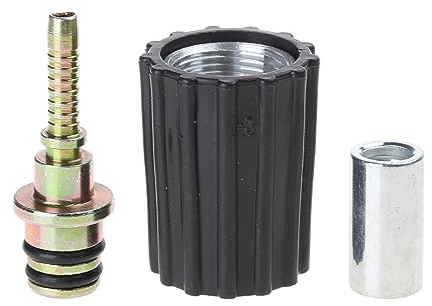 OSNIYAW Profi Hochdruckschlauch Halterung Verbinder Set Unterlegscheibe Einsatz Fittings Autozubehör Einsatzarmaturen Auto Wasserreinigung Rohrverschraubung TwistConnector Schnellbefestigung