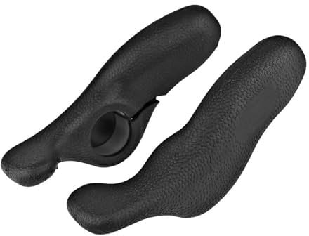 UPANBIKE Bike Bar Ends 22.2mm Clamp Ergonomics Gel for Mountain Bike Road Bicycle (Black)