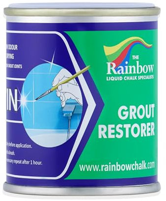 Groutin - Tile Grout Paint 125ml - Designed to Restore Tile Grout (Light Grey)