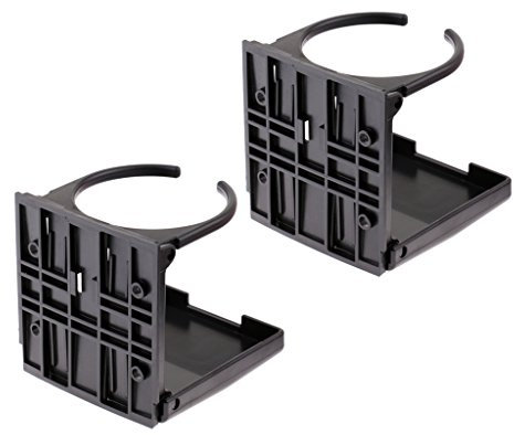 MagiDeal 2 Flaschenhalter Tischfussball Getränkehalter Dosenhalter, Schwarz