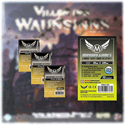 Unbekannt MayDay Standard Card Game Sleeves - Kartenschutzhüllen 7039 + 7100 Vorteilspack für Villen des Wahnsinns