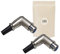 Lot de 2 adaptateurs XLR 3 broches femelle coudé à angle droit