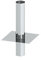 Schornsteinverlängerung/Kaminerhöhung EW einwandig, Wandstärke 0,6mm; Erhöhung um 500mm; Ø 100mm Innendurchmesser, Edelstahl