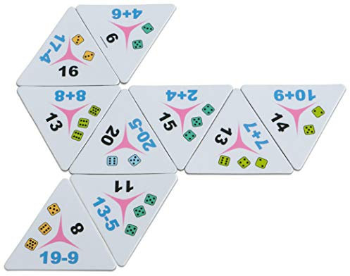 Tiltan - Tri-Domino Rechnen bis 20 - Lernspiel Rechenspiel Mathematik Grundschule