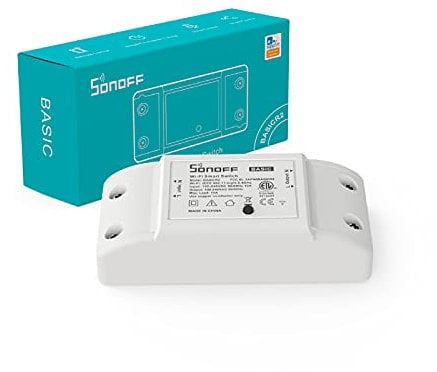 Interruttore intelligente, SONOFF BASICR2 WiFi Wireless intelligente DIY per Smart Home, 10A, 2.4G wifi, ewelink APP, Funziona con Alexa, Google Home