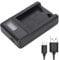 VBESTLIFE NP-W126 USB Single Slot Camera Battery Charger with LCD Display for Fuji HS30EXR HS33EXR HS35EXR HS50EXR X-PRO1 X-PRO2 X-A1 X-A2 X-A3 X-E1 X-E2 X-E2S X-M1 X-T1 X-T2 X-T10