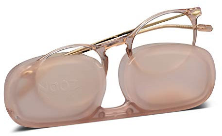 NOOZ Optics – Brille gegen blaues Licht ohne Stärke, für Kinder von 6 – 10 Jahren – runde Form – Farbe Rosa – Kollektion Cruz
