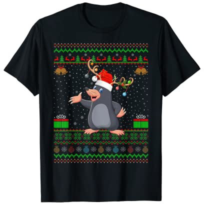 Maulwurf-Liebhaber Weihnachtsmütze passende hässliche Maulwurfs-Mütze T-Shirt