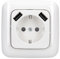 Busch-Jaeger 2x USB-Set alpinweiß: 1x 20 EUCB2USB-214 2x USB-Steckdose + 1x 2511-214 1-fach Rahmen