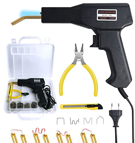 AQTZGOS Plastica Saldatrice Kit Riparazione Paraurti Auto,set di riparazione per paraurti auto, 50 W, riparazione paraurti auto