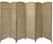 6 Panel Folding Room Divider Freestanding Screen Privacy Hand Made Wall Divider (6panel-Natural)