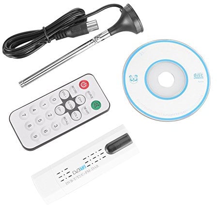 Wresetly USB 2.0 Digital DVB-T/T2 SDR++FM HDTV TV Tuner Receiver Stick