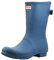 Hunter Stivali corti regolabili posteriori originali da donna, tomaia in gomma con fodera in nylon, plantare imbottito e cinturino con fibbia, Preso in prestito blu, 42 EU