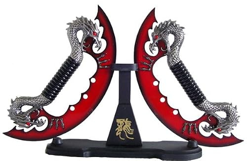 MONDE FEERIQUE - Dague Couteaux Dragons Rouge