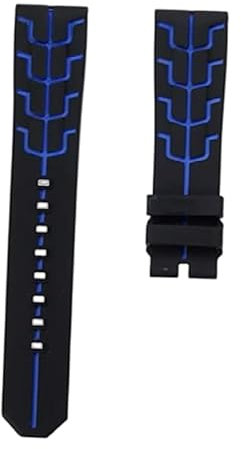 ROUHO 22 mm Sportuhrenarmband wasserdichtes Uhrenarmband Ersatzuhrenzubehör für T-A-G He-ue-r Formula 1 F1-Blau
