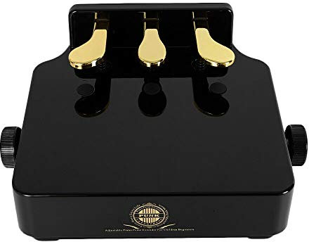 Klavier Extender Pedal Bank für Kinder | Klavier Pedalverlängerung | Höhenverstellbar mit 3 Pedalen | Kinder Klavier Lehren Hilfe Zubehörteil Schwarz