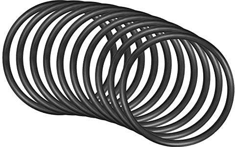 QUARKZMAN 10 Stück Nitrilring Abdichtung Ringe Ersatzgummi 90mm x 80mm x 5mm für Wasserhahn Klempner Reparatur Dichtung Verbindung, Schwarz