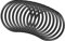 QUARKZMAN 10 Stück Nitrilring Abdichtung Ringe Ersatzgummi 90mm x 80mm x 5mm für Wasserhahn Klempner Reparatur Dichtung Verbindung, Schwarz