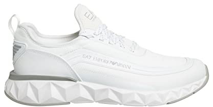 Emporio Armani EA7 Herren Ultimate 2.0 Sneaker White - Silver 45 1/3 EU