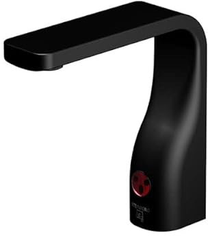 Steinberg Serie 230 Waschtischarmatur, mit Infrarot-Sensor, Kaltwasser, Ausladung 140mm, 2302090, Farbe: schwarz-matt