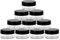 10 PCS Sample Pots for Cosmetics, 10Gram/10ml Jars, Mini Jars With Lids,CosmeticContainers, Empty Small Makeup JarsPlastic BPA Free for Various Cosmetic Products, Samples, and Nail Powder(Black)