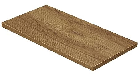 BAIKAL Encimera de Madera para Baño, en Melamina 16mm. Tablero para Mesa. Varios Acabados y Medidas. Combinable con cualquier Mueble Modular BAIKAL. Encimera de Madera 3,2cm 90 cm Roble Vinda