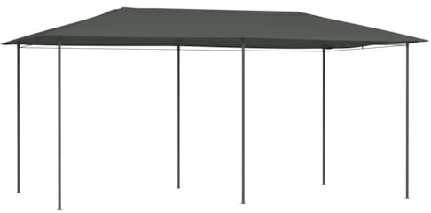 Pergola da Giardino Mercato Tenda Gazebo ProfessionaleGazebo 3x6x2,6 m Antracite 160 g/m²Adatto per prati, balconi e giardini