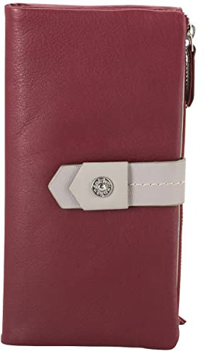 bruno banani Damen Portemonnaie/Geldbeutel Damen, Geldbörse, Geldbeutel, Scheintasche echt Leder