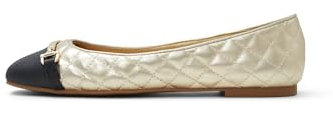 ALDO Women's Leanne Ballet Flat, Gold, 5