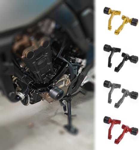 TaTonCycle Motor Crash Pads Sturzpads Schutz für CBR650R CB650R CBR650R CB 650 R 2019-2024 Motorrad Rahmen Absturzsicherung Verkleidungsschutz (Schwarz)