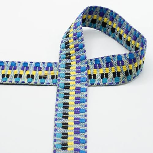 Die Stofftante Taschengurtband Gurtband für Taschen | 40 mm | Multicolor | Meterware (blau)
