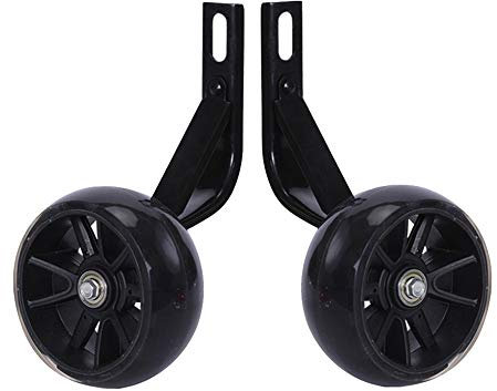 Fahrrad-Stützräder, Fahrrad-Trainingsräder, Fahrradstabilisatoren, Stabilisatoren for Erwachsene, Hilfsräder for Kinderfahrräder, Fahrradstützräder for Kinder, Stabilisatoren (Color : Black, Size :