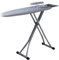 ISCBAFYX Bügelbrettbezug und -unterlage, hitze- und brennbeständiger Stoff, Kabelhalter, robust, einfach zu Falten, Bügeltisch, höhenverstellbar (Farbe: Grau, Größe: 112 x 41 cm/44 x 16 Zoll)