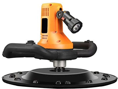 Electric Plaster Mortar Cement Putty Trowel - 2800RPM Wall Smoothing Machine with Light and Mixing Rod - Handheld Drywall Sander with 6 Adjustable Speed - Automatic Mixing and Plastering - 2880W
