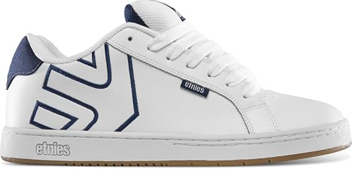 Etnies Herren Fader Skate Shoe, White/White/Navy, 45 EU