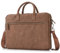 Lopoleis® Laptoptasche, Arbeitstasche Herren und Damen PU Leder, Laptop hülle Business Handtasche Tragetasche, Laptophülle, Laptop Tasche mit Griff (Camel Braun, 15.6 Zoll)