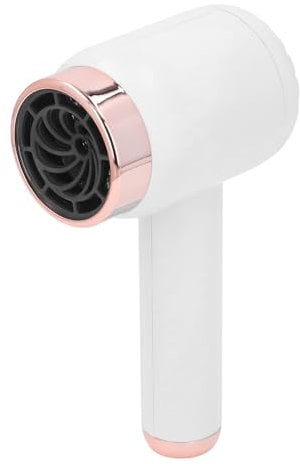 Tragbarer Haartrockner für Reisen, Heiß-Kalt-Dual-Mode-Akku-Haartrockner, USB-Schnelltrocknung, Leichter und Leiser, Schnell Trocknender Mini-Föhn mit 1500-mAh-Akku (White)