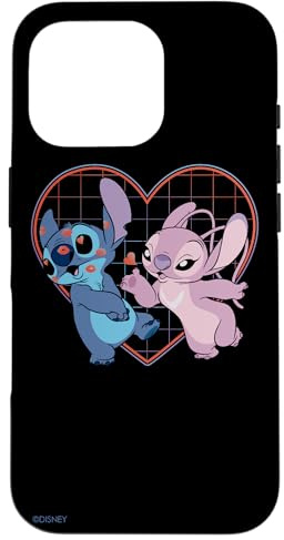 Disney Lilo and Stitch Engel Herz Küsse Hülle für iPhone 16 Pro